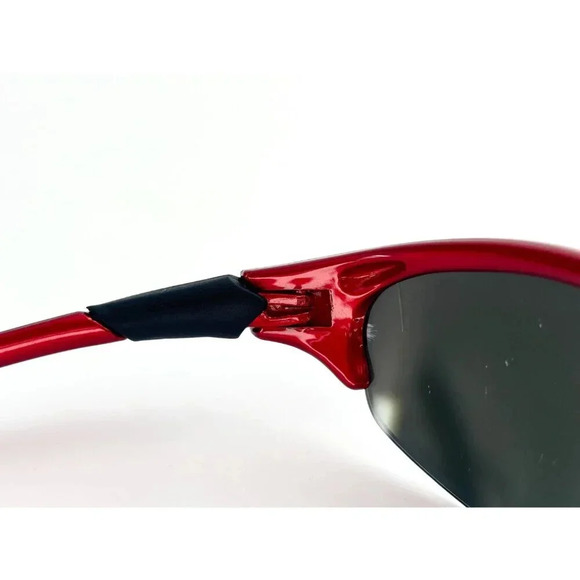 Rare Oakley Half Jacket Iridium Red Frame 4-022 Orange Mirror Lens Sunglasses - Picture 8 of 10